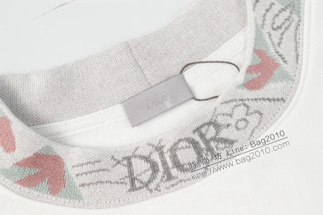 Dior專櫃迪奧2023FW新款色織提花螺紋衛衣 男女同款 tzy3025